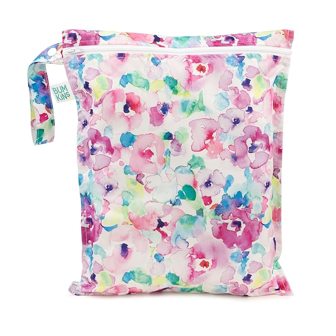 Bumkins Waterproof Wet Bag for Baby, Swim Suit, Cloth Diapers, Pump Parts by Bumkins