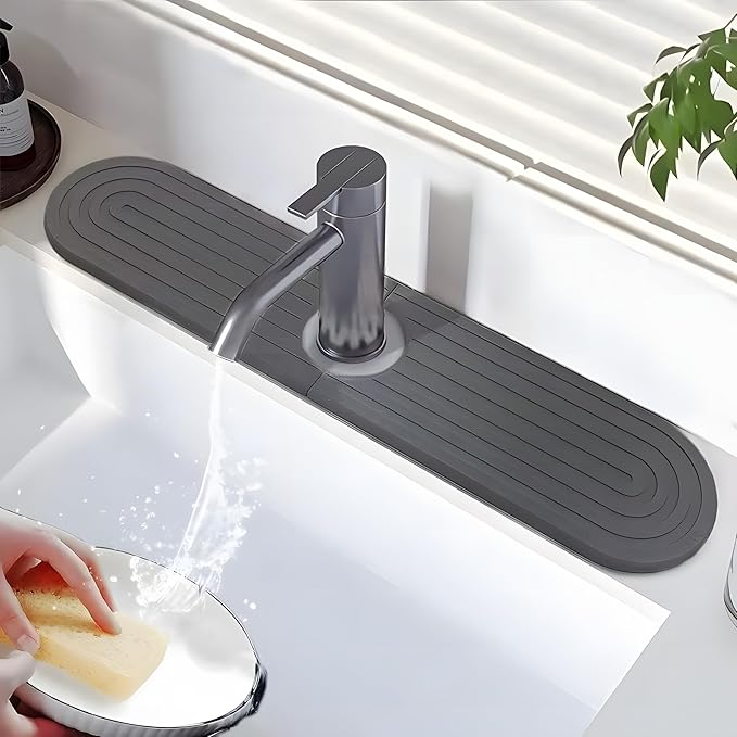 Diatomite Faucet Mat for Kitchen Sink by Unknown
