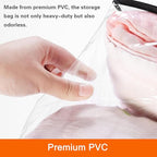 Vieshful 3 Pack Clear Comforter Storage Bag, 60L Clothes Storage Bag - Image 3