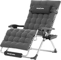UDPATIO Oversized Zero Gravity Chair, 33In XXL Patio Reclining Chair with Cushion, Outdoor Folding Recliner with Pillows|Cup Holder|Foot Rest|Padded Headrest, Burgundy, Support 500LB by UDPATIO