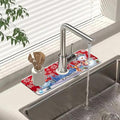 Chrismas Sink Splash Guard Faucet Mat Christmas Absorbent Fast Drying Mat Sink by Unknown