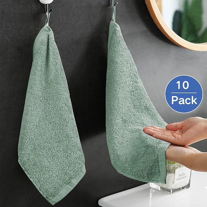 Yoofoss Luxury Washcloths Towel Set 10 Pack Baby Wash Cloth - Image 3
