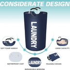 StorageRight 90L Large Laundry Basket, Laundry Hamper, Dirty Clothes Hamper - Image 3
