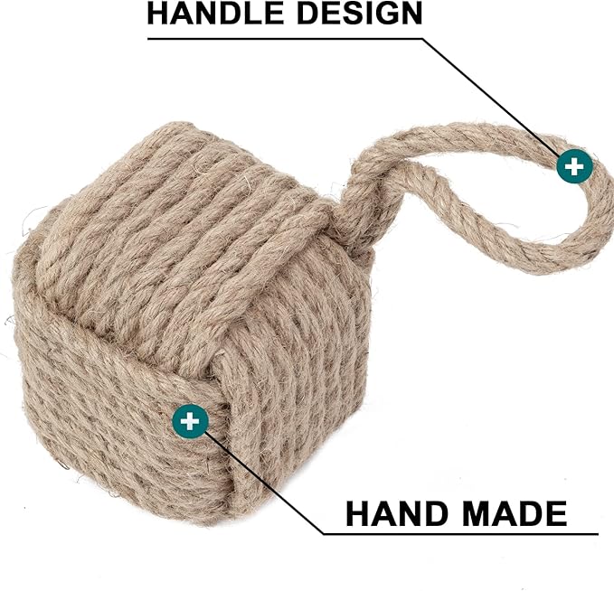 Marwood Rope Knot Door Stops Decorative Nautical Door Stopper Handmade - Image 8