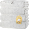 SEMAXE White Bath Towels Set of 4, 100% Cotton Luxury Bathroom Towels, and by SEMAXE