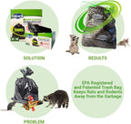 Mint-X Rodent Repellent Outdoor Home and Industrial Trash Bags - Image 3