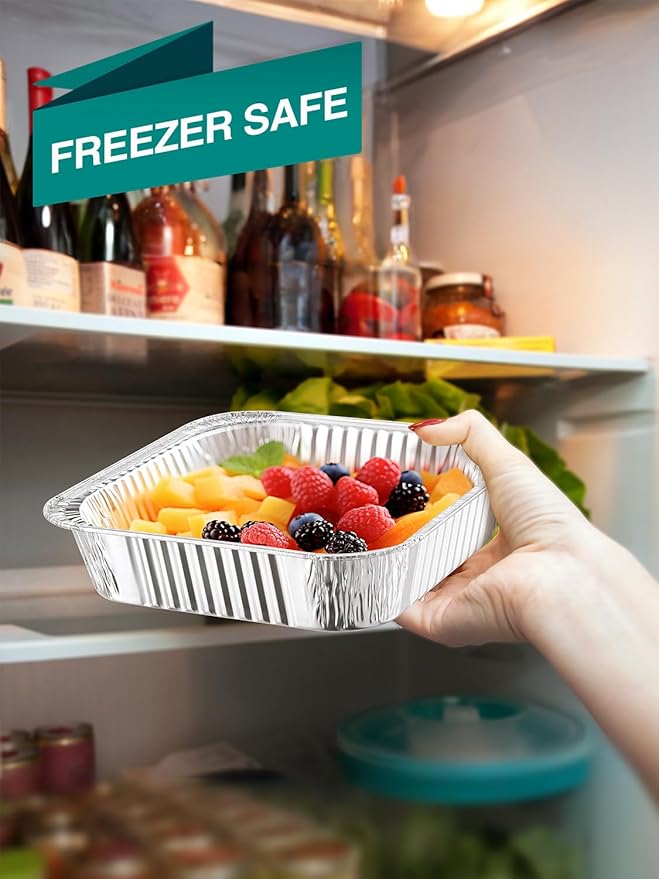 40 Pack Disposable Aluminum Pans Combo Set - Image 4