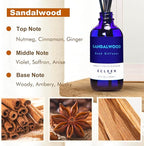 Reed Diffuser Set with Sticks, Sandalwood Scented Oil Diffuser - Image 2