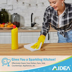 AIDEA Microfiber Cleaning Cloth White 50PK, Cleaning Rags, Lint Free Microfiber - Image 5