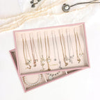 LANDICI Stackable Jewelry Organizer Trays 4 Set, PU Leather Jewelry Organizer - Image 7