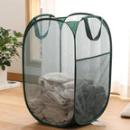 Pop Up Laundry Basket, Collapsible Mesh Laundry Hamper, Vertical Popup Hamper - Image 6