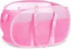 100L Collapsible Laundry Baskets, Tear Proof Pop Up Laundry Hamper by BATTOO