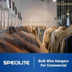SPECILITE Wire Metal Clothes Hangers Bulk 200 Pack - Image 7