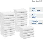 LANE LINEN White Washcloths 24 Pack - Image 8