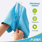AIDEA Microfiber Glass Cleaning Cloths, Lint Free Magic Cleaning Cloth - Image 2