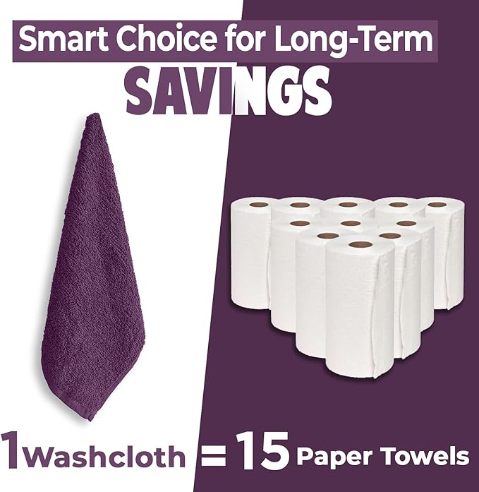 DAN RIVER 24 Pack Wash Cloths for Showering - Image 6