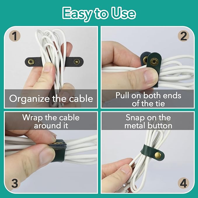 20 Pcs Leather Cord Organizer - Image 7