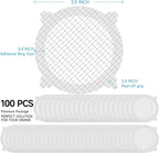 VIVIDLY 200 Pack Disposable Shower Drain Cover Hair Catcher Shower Drain Mesh - Image 2