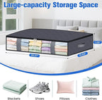 Under Bed Storage Containers, 8 Pack Blanket Storage Bags, Collapsible Storage - Image 2