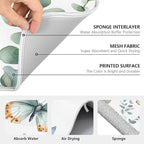 Spring Eucalyptus Green Leaf Dish Drying Mat - Image 3