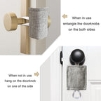 Door Silencer Padded Door Latch Cover, Baby Door Cushion Quiet Closer Door Lock - Image 3