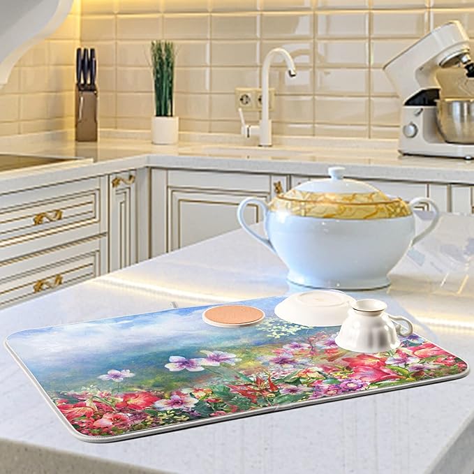 Absorbent Dish Drying Mat for Kitchen Counter - Image 6