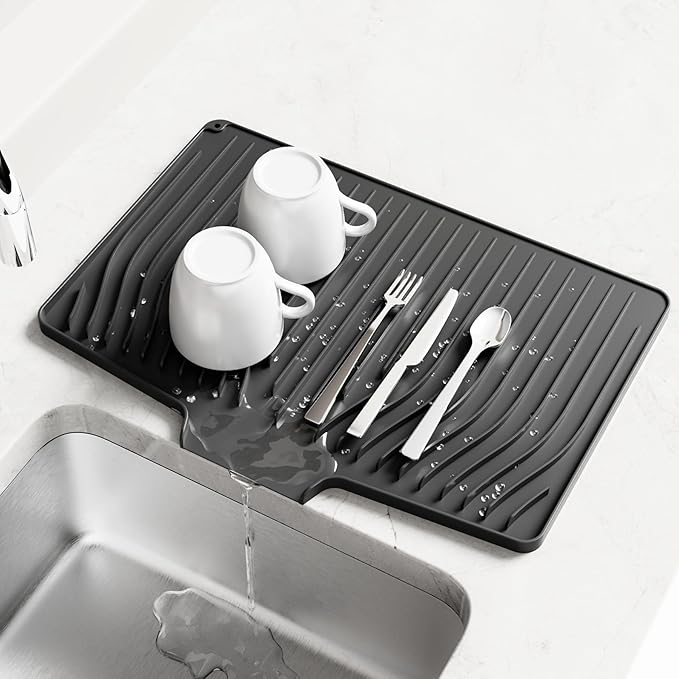Dish Drying Mat, Silicone Dish Drying Mat by IYYI