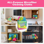Microfiber Cleaning Cloth, 120 Pack Reusable Paper Towels Microfiber Towels - Image 7