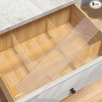 Onerbuy 8pcs Adjustable Grid Drawer Dividers DIY Plastic Closet Separator Tidy by Onerbuy