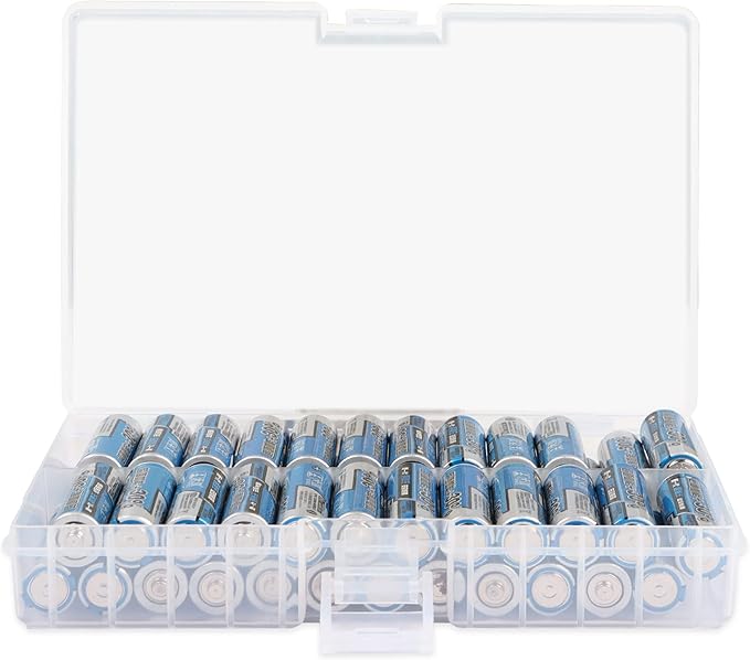 PNGKNYOCN Battery Storage Box, AA Batteries Portable Organizer Box Holds 48 AA - Image 5
