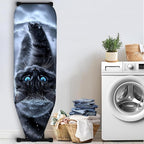 Nuxovilar Snowy Black Cat with Blue Eyes Ironing Board Cover, 15 * 54inch - Image 3
