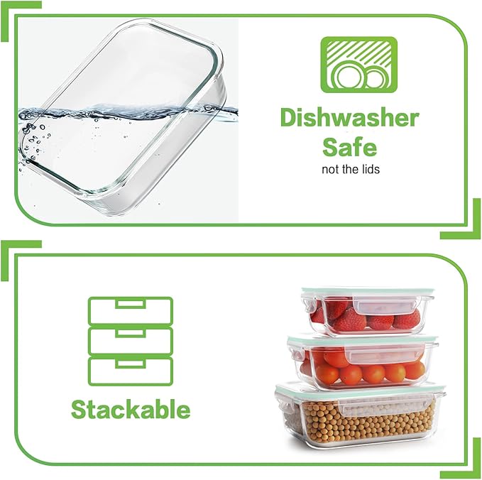 HOMBERKING Glass Food Storage Containers - Image 5