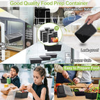 50-Pack Food Prep Containers, 1000ML/ 34 OZ Microwavable Food Storage Containers - Image 5