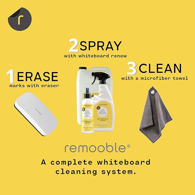 Remooble Microfiber Cleaning Cloth, Streak Free Whiteboard Cleaning Rags - Image 6