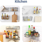 YOLOPLUS+ 8 Pack Shower Caddy Adhesive Hooks Replacement, Strong Sticker Hooks - Image 6