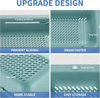 LASSHSWA Collapsible Colander for Kitchen, Over the Sink Strainer Basket for - Image 4