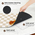 12" x 20" Checkered Dish Drying Mat - Image 6