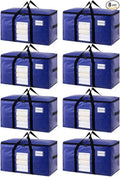 TAILI 8 Pack Dark Blue Extra Large Moving Bags, Heavy Duty Totes by TAILI