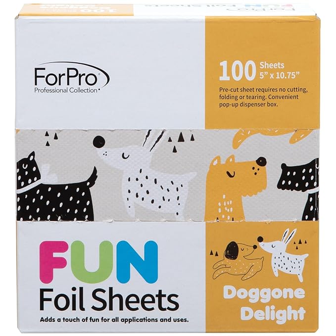 ForPro Professional Collection FUN Doggone Delight 5" Foil Sheets, Pop-Up Foil - Image 4