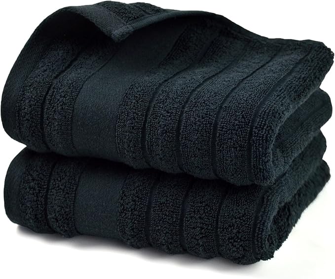 Jacquotha 2-Pack Bathroom Hand Towels Ribbed – Guest Room & Spa Premium Cotton - Image 9