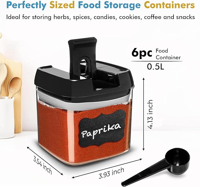 Shazo 6 PC Airtight Food Storage Containers - Image 3