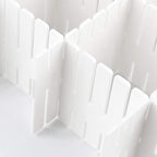 ZOENHOU 60 PCS 12.6 x 2.76 Inch White Drawer Dividers, Adjustable Premium - Image 3