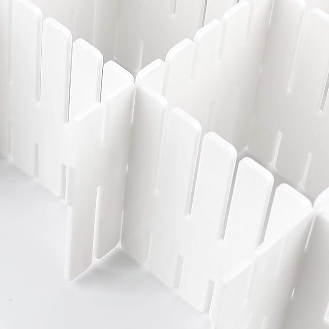ZOENHOU 60 PCS 12.6 x 2.76 Inch White Drawer Dividers, Adjustable Premium - Image 3