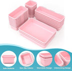 25 PCS Drawer Organizer Set, 4 Size Makeup Drawer Divider Organizer - Image 3