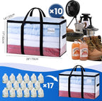 TAILI Extra Large Moving Bags, 10 Pack Clear Heavy Duty Totes - Image 6