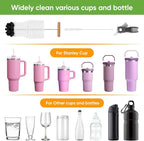 3 PCS Bottle Clean Brush Set, Long Wooden Handle Bottle Cleaner Brush - Image 6