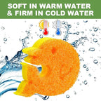 5 Pack Scrub Sponge, Dual-Sided Temperature Kitchen Sponge - Image 4
