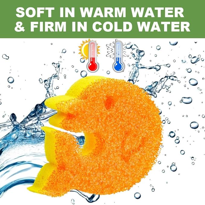 5 Pack Scrub Sponge, Dual-Sided Temperature Kitchen Sponge - Image 4