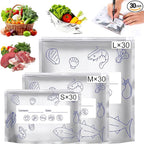 30PCS Reusable Aluminum Foil Sealable Storage Bags, Upgrade Reusable Aluminum by Unknown