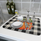 Fall Thanksgiving Pumpkin Dish Drying Mat - Image 6